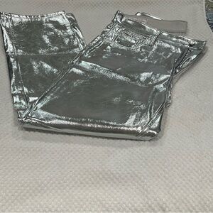 GAP Silver Metallic Pants
